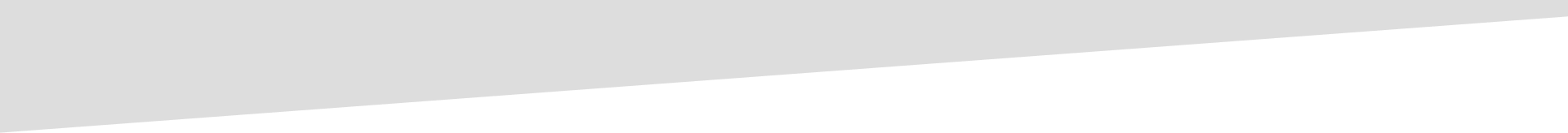 The grey triangular strip on a white background