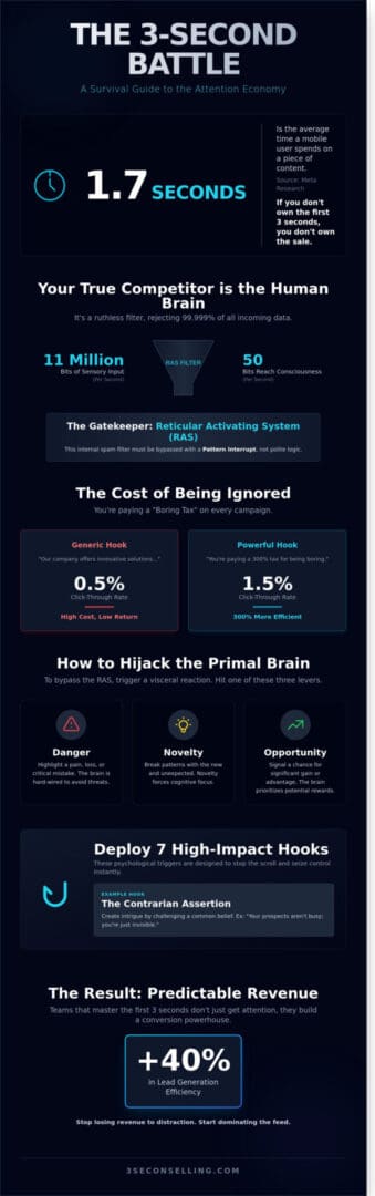 How to Capture Attention: The 3-Second Rule for Modern Sales and Marketing
