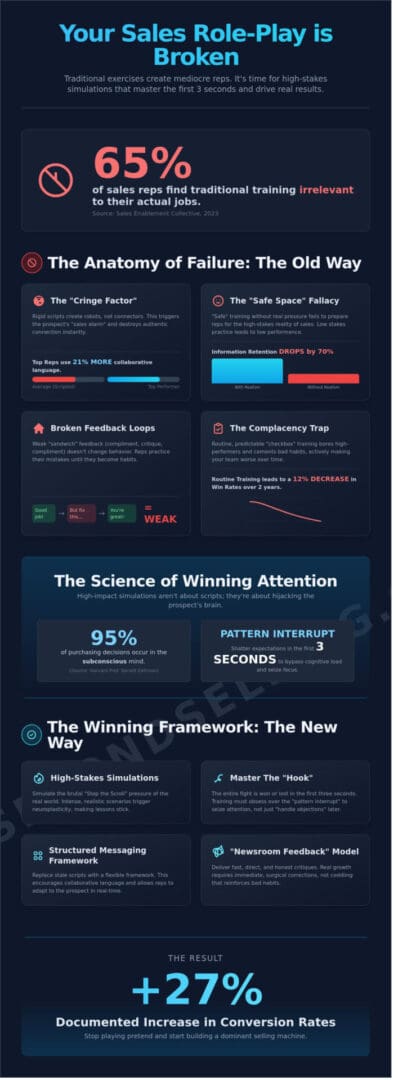 Sales Role-Playing Exercises: Stop Practicing Cringe and Start Winning Attention