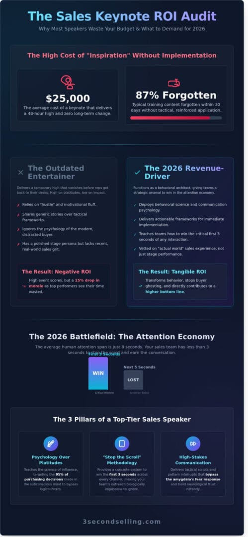 Top Sales Speakers for 2026: Why Most Keynotes Fail (And Who Wins)
