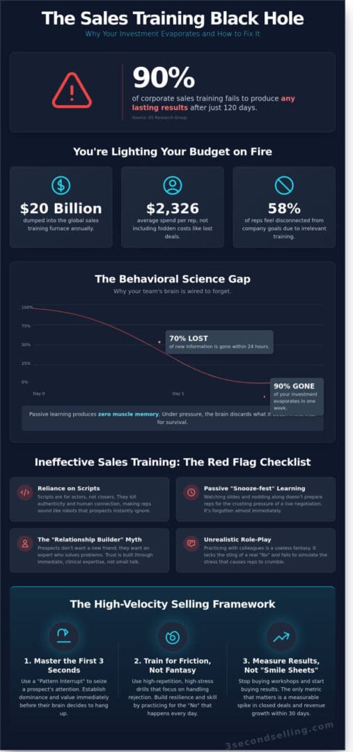Why Your Sales Training is a Waste of Money: The Ineffective Sales Training Checklist