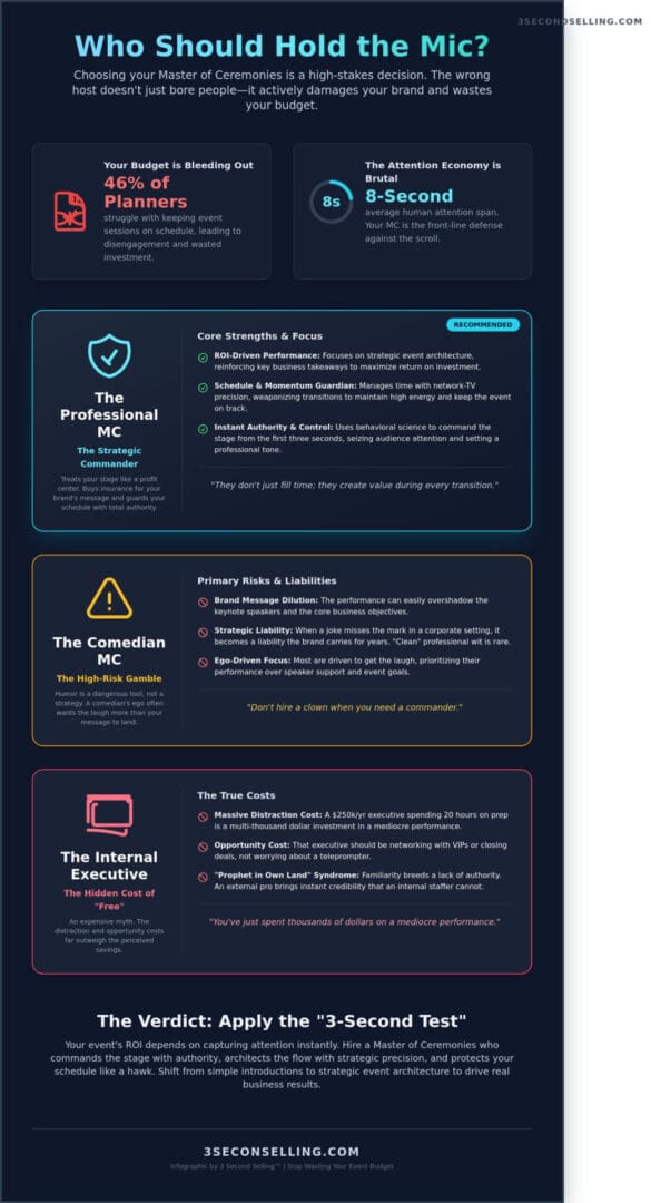 Hire a Master of Ceremonies: The Strategic Guide to Event ROI